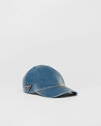Denim baseball cap