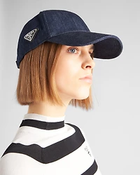 Denim baseball cap