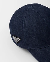 Denim baseball cap