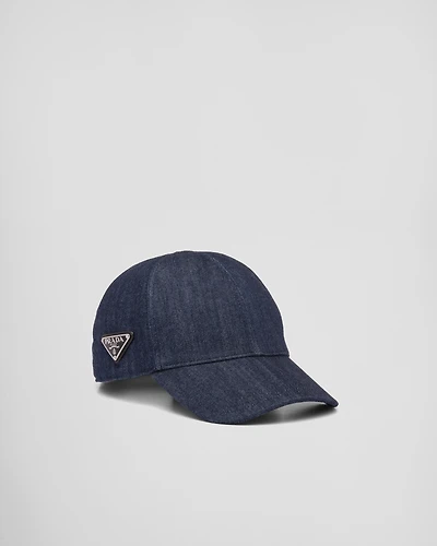 Denim baseball cap