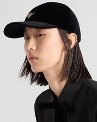 Velvet baseball cap