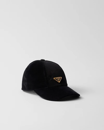 Velvet baseball cap