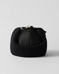 Re-Nylon and wool trapper hat