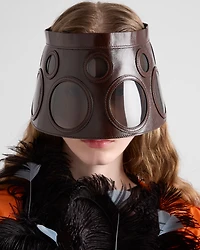 Leather visor