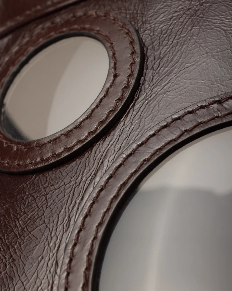Leather visor