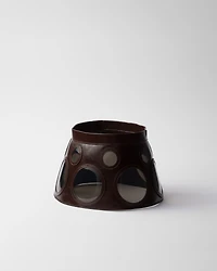 Leather visor