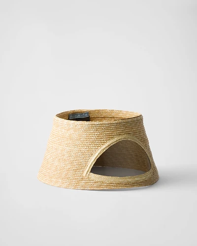 Straw visor
