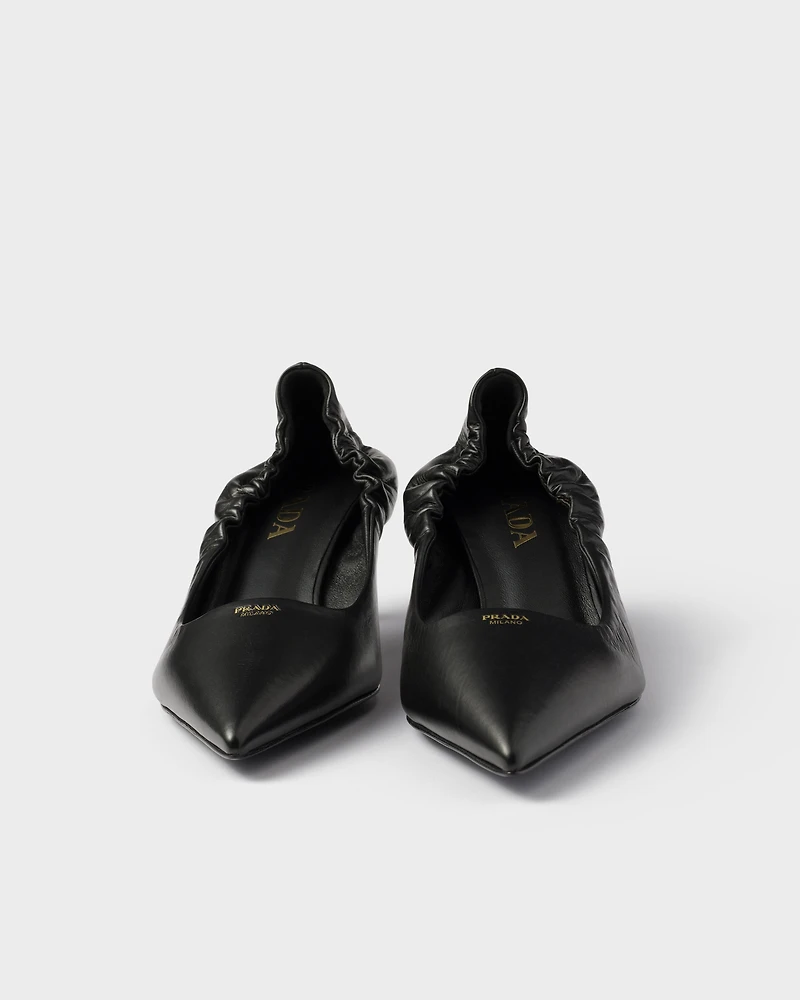 Leather pumps