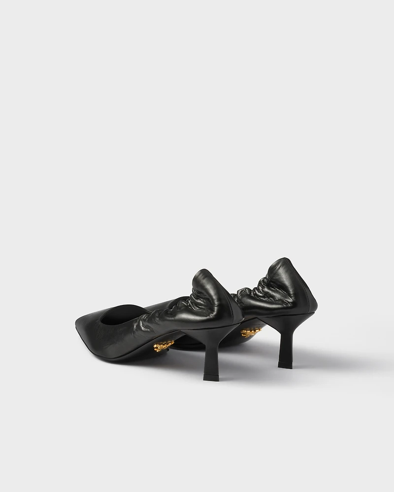 Leather pumps