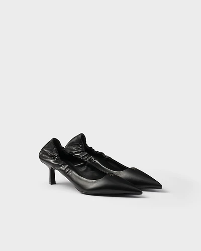 Leather pumps