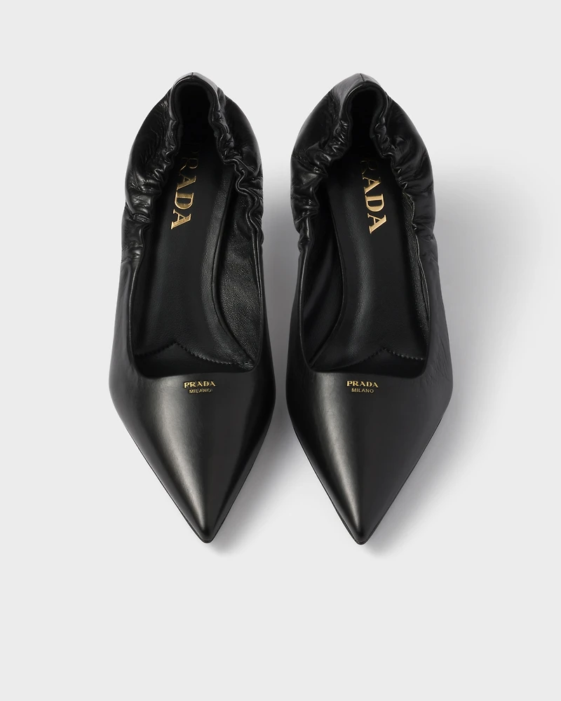 Leather pumps
