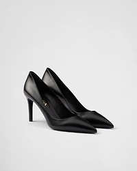 Patent Saffiano leather pumps