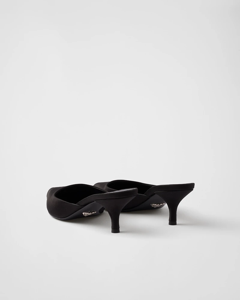 Satin mules