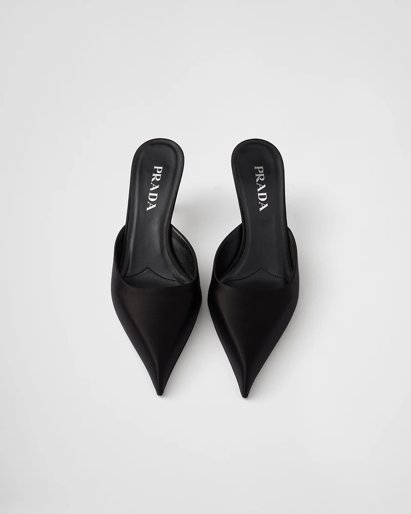 Satin mules
