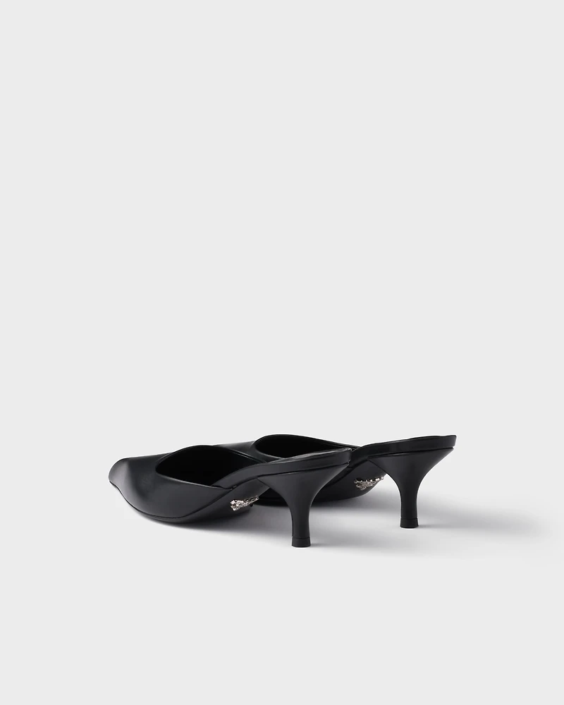 Leather mules