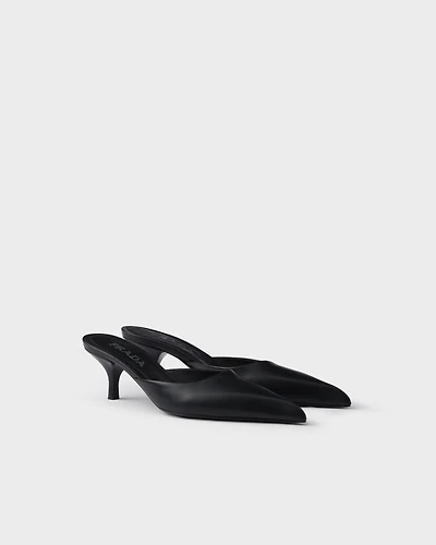 Leather mules