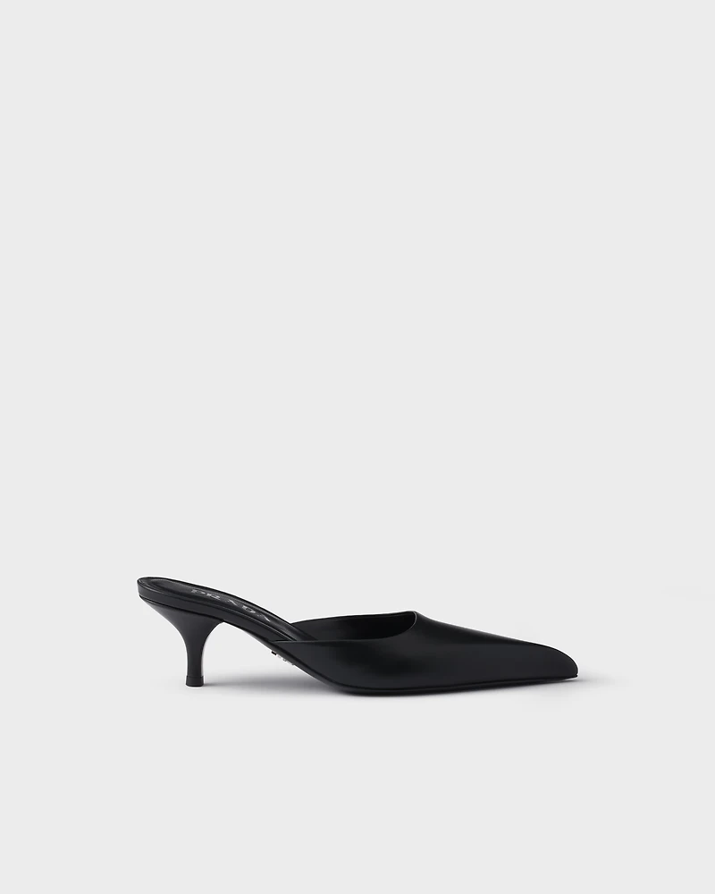 Leather mules