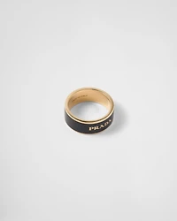 Enameled metal ring