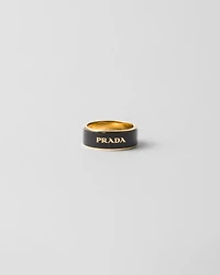 Enameled metal ring
