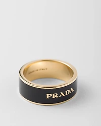 Enameled metal ring