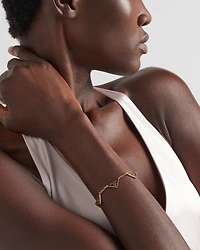Enameled metal bracelet