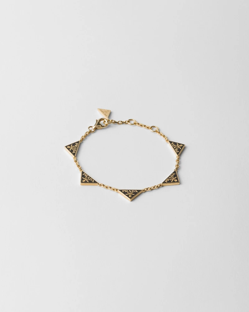 Enameled metal bracelet