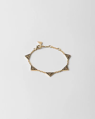 Enameled metal bracelet