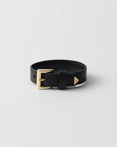 Saffiano leather bracelet