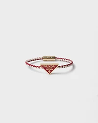 Braided nappa leather bracelet