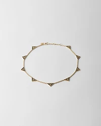 Enameled metal necklace