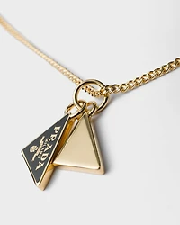 Enameled metal necklace