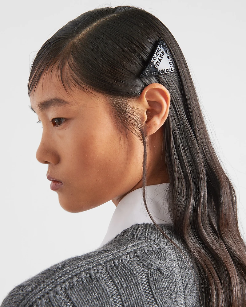 Plexiglass hair clip
