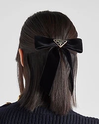 Velvet hair clip