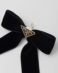 Velvet hair clip