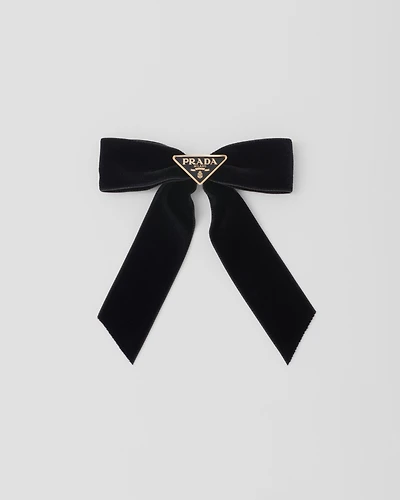 Velvet hair clip