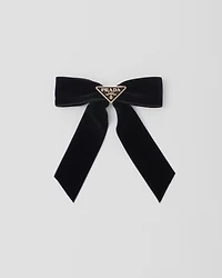 Velvet hair clip