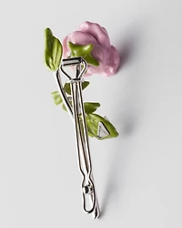 Enamelled metal hair clip