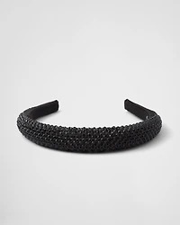 Satin hairband with crystals