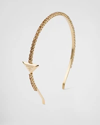 Embellished brass headband