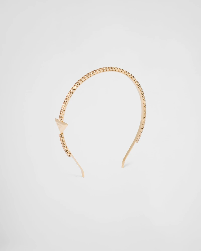 Embellished brass headband