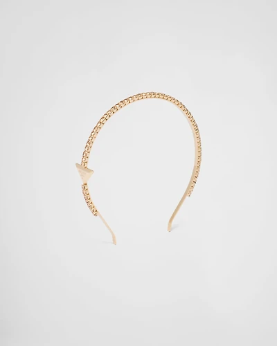 Embellished brass headband
