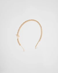 Embellished brass headband