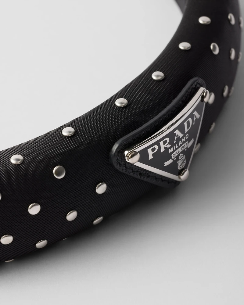 Studded Re-Nylon headband