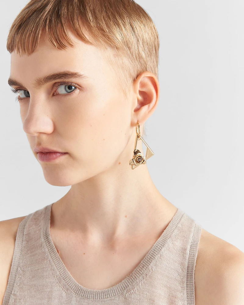 Metal earrings
