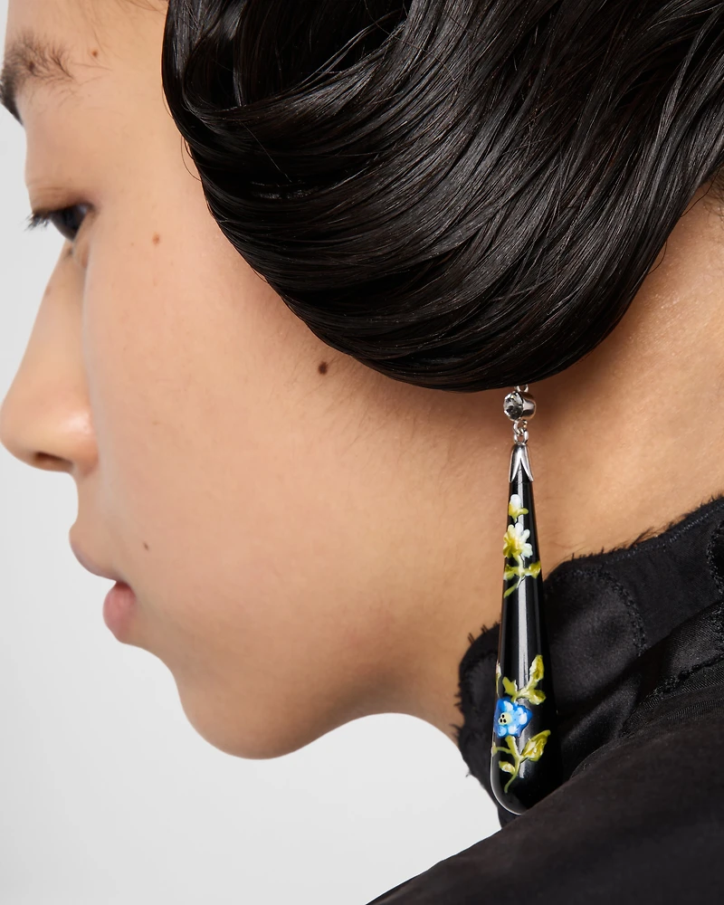 Plexiglas and metal earrings