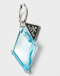 Metal and glass earrings