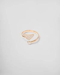 Eternal gold contrarié ring yellow with diamonds