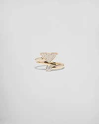 Eternal gold contrarié ring yellow with diamonds