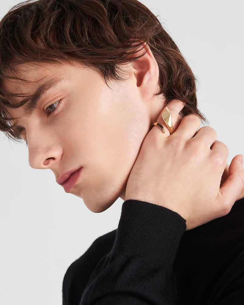 Eternal gold snake ring yellow