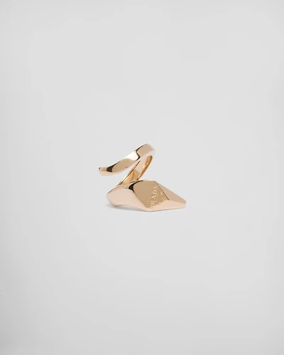 Eternal gold snake ring yellow